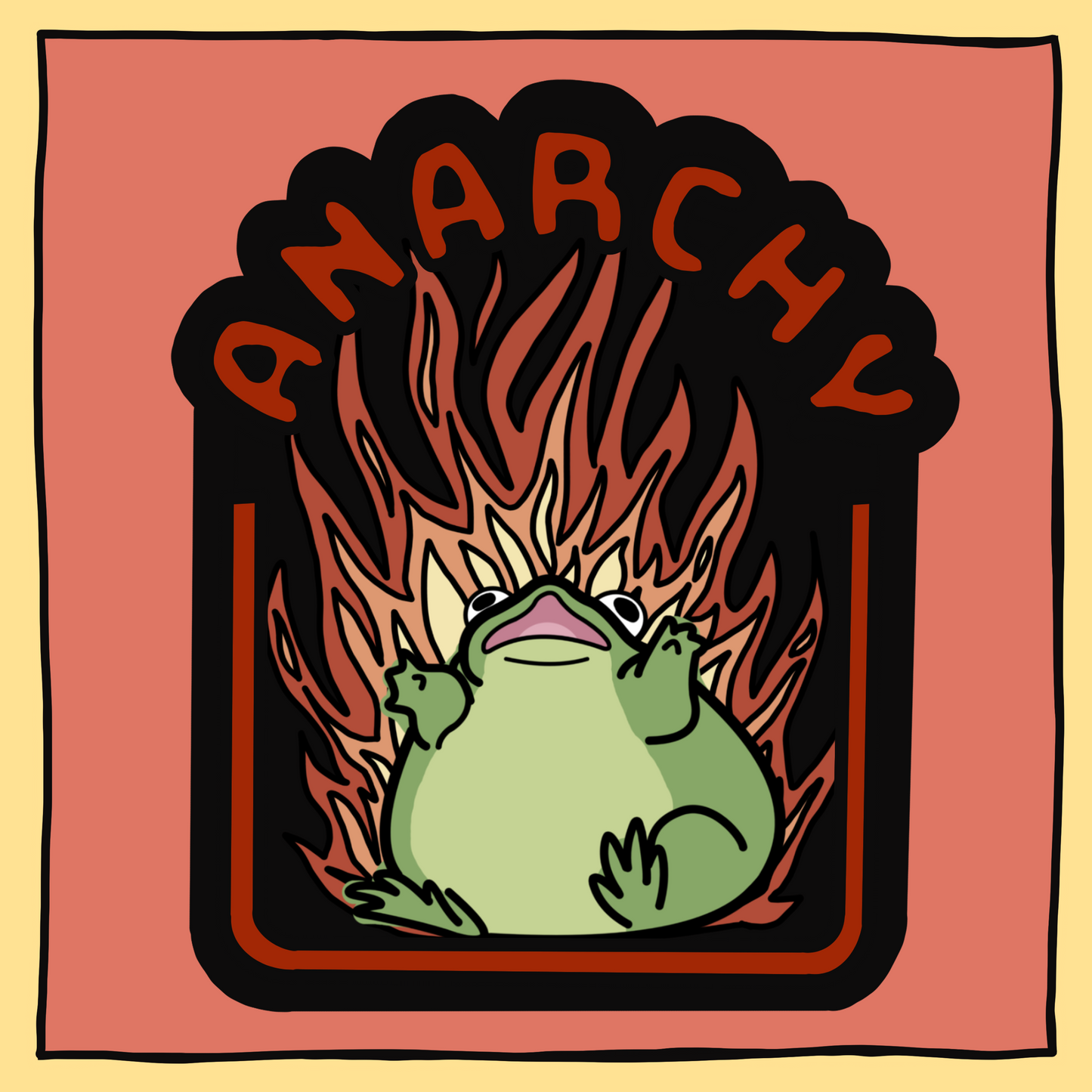 Anarchy Frog Magnet