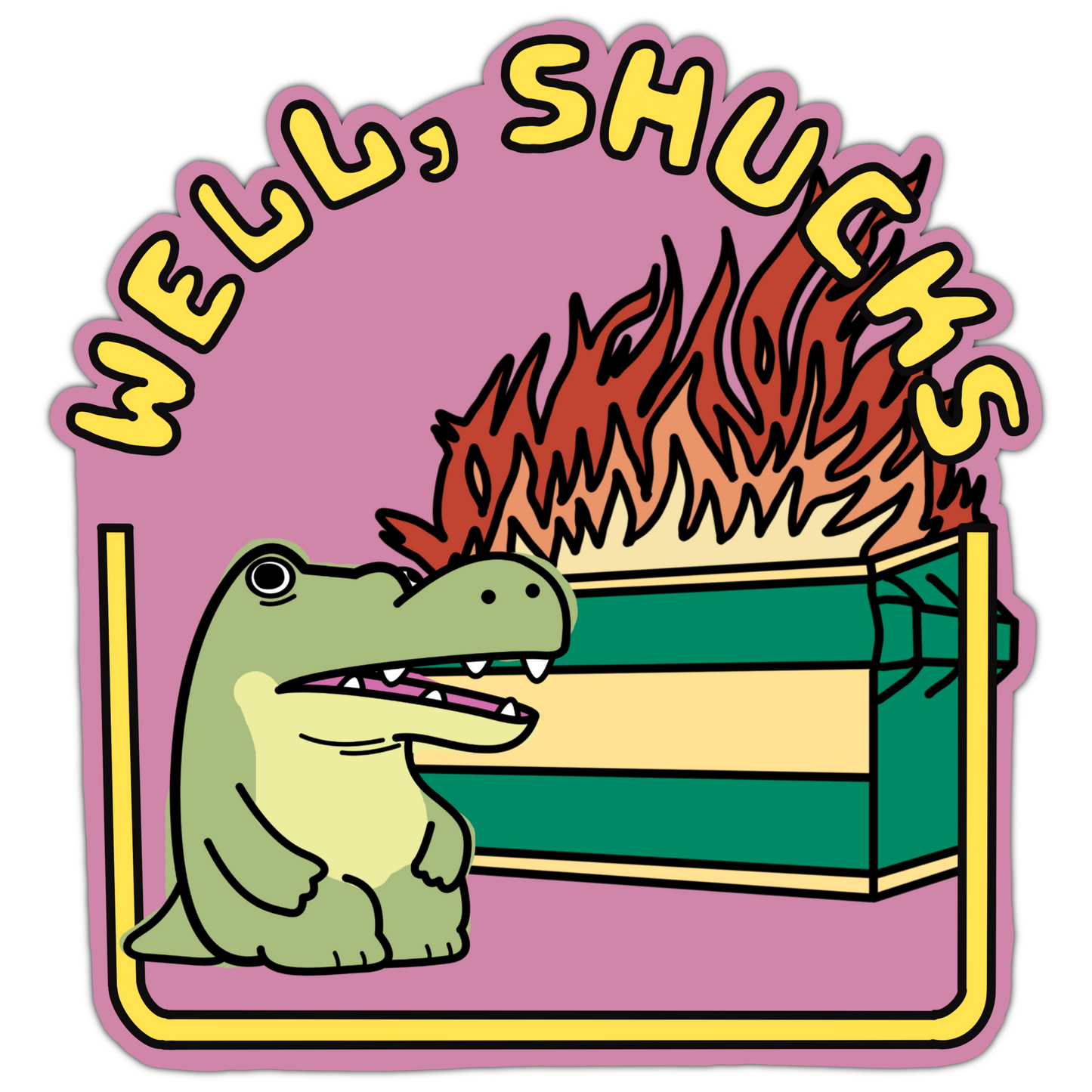 Well Shucks Sticker