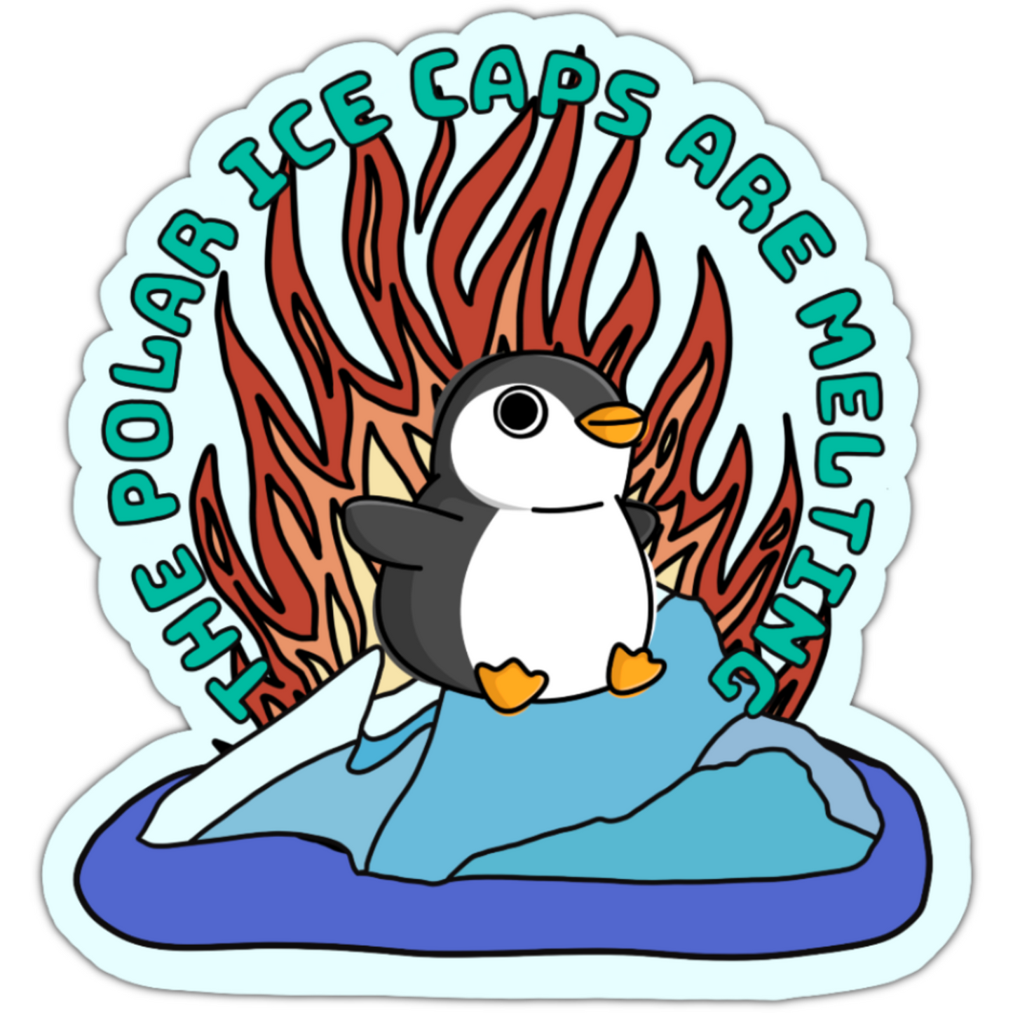 The Polar Ice Caps are Melting Sticker