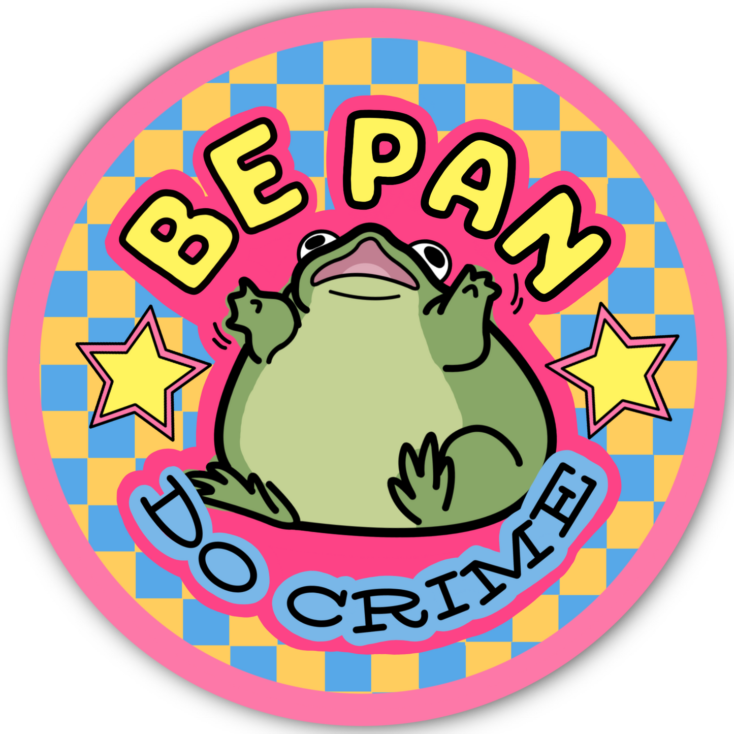 Be Pan Do Crime Sticker