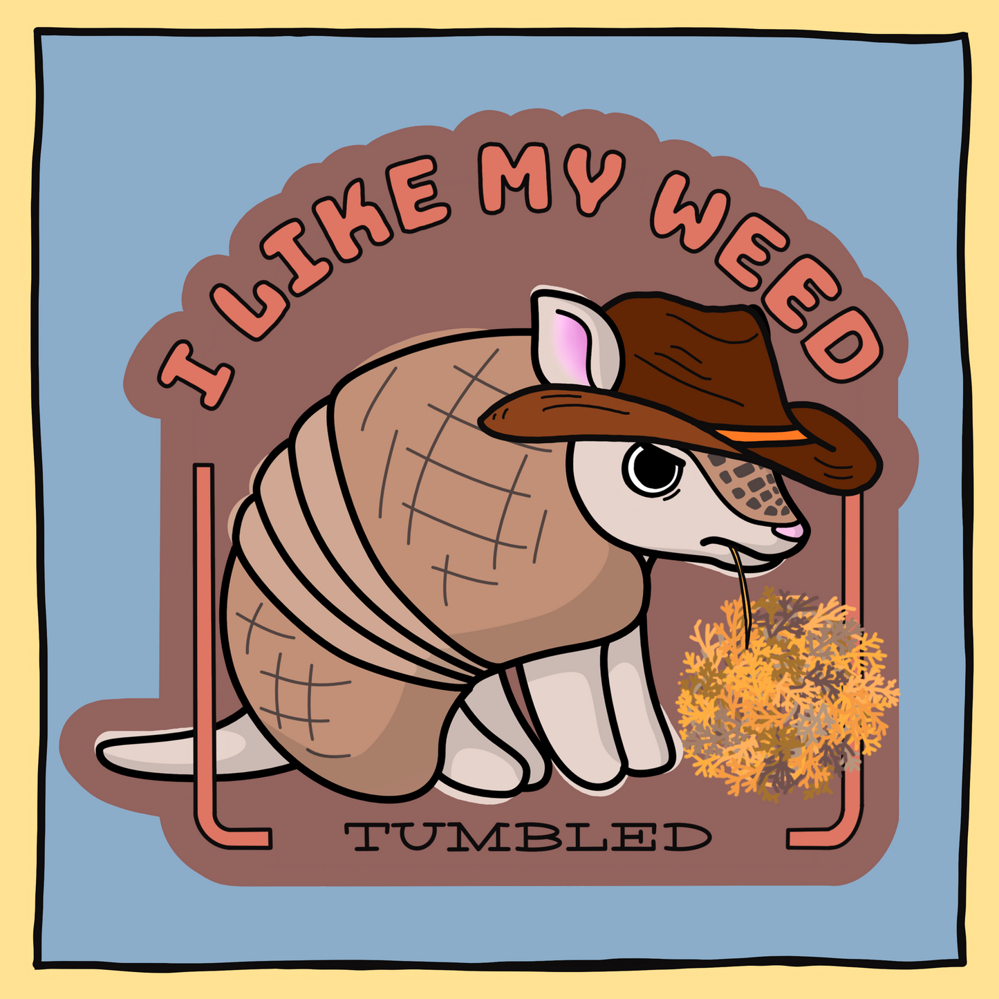 Cowboy Armadillo-Magnet