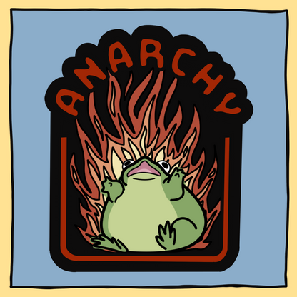 Anarchy Frog Magnet
