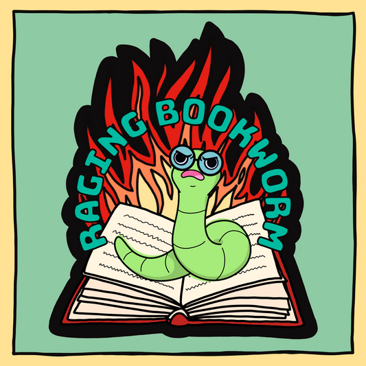 Raging Bookworm-Magnet