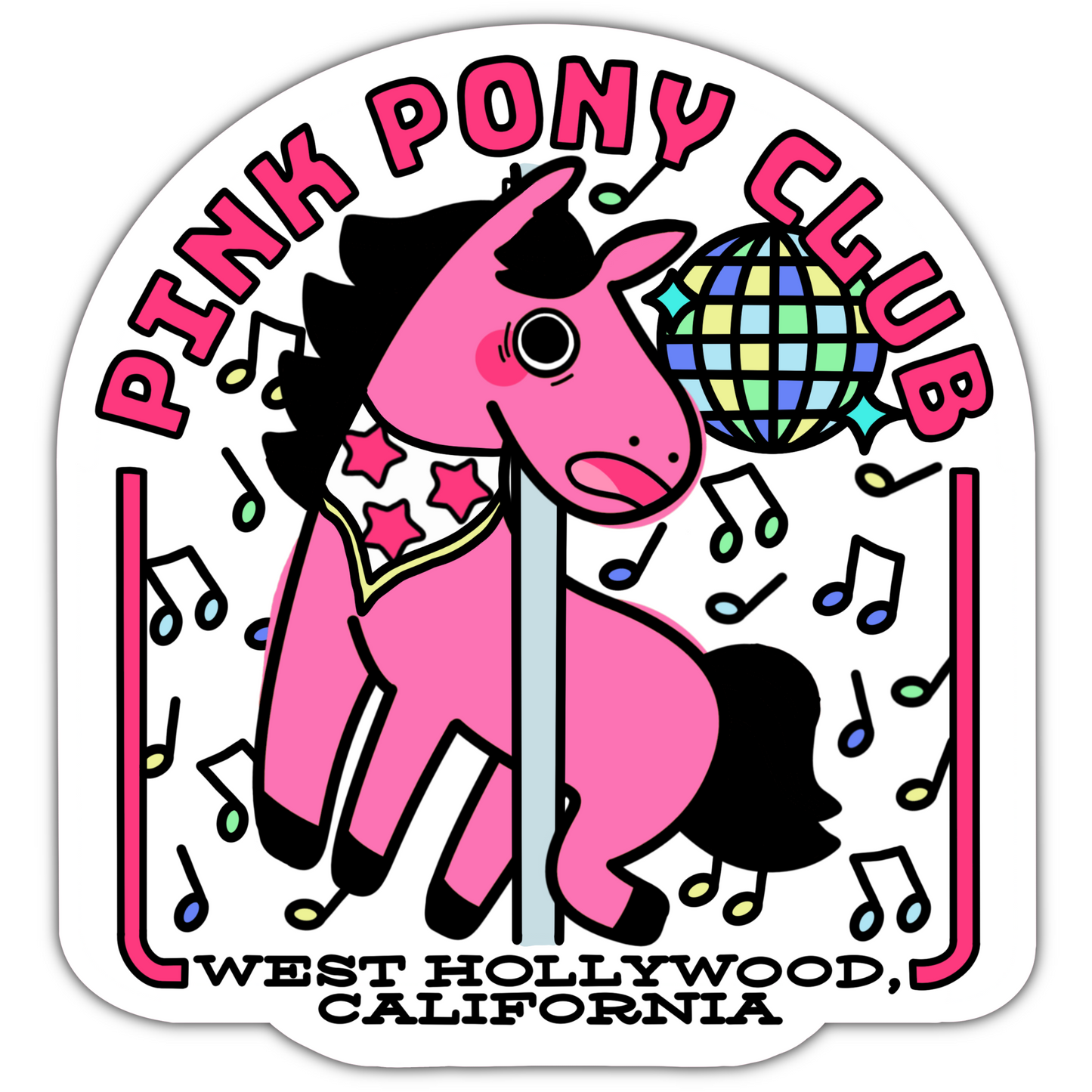 Pink Pony Club Sticker