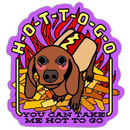 Hot to Go Sticker