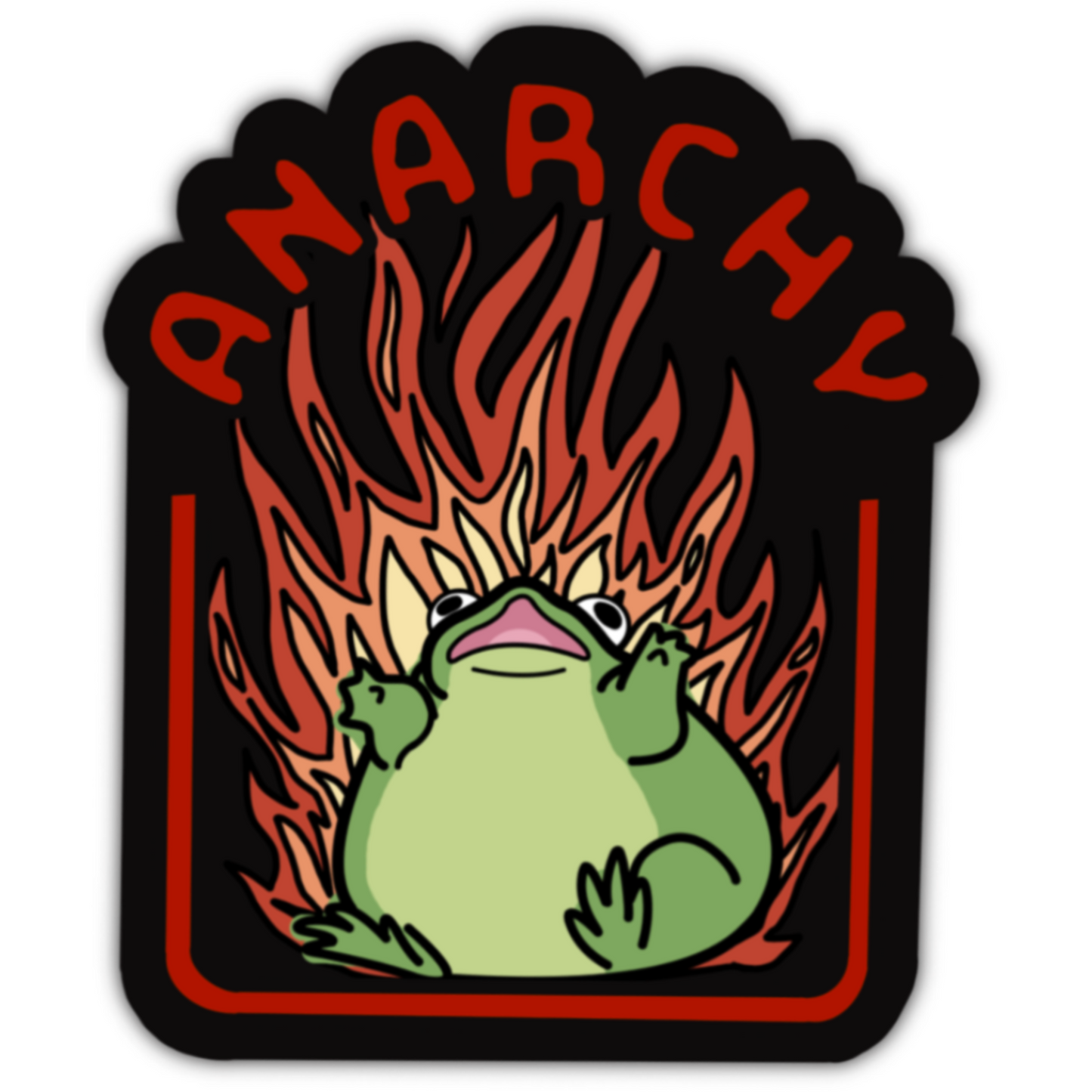 Anarchy Frog Sticker