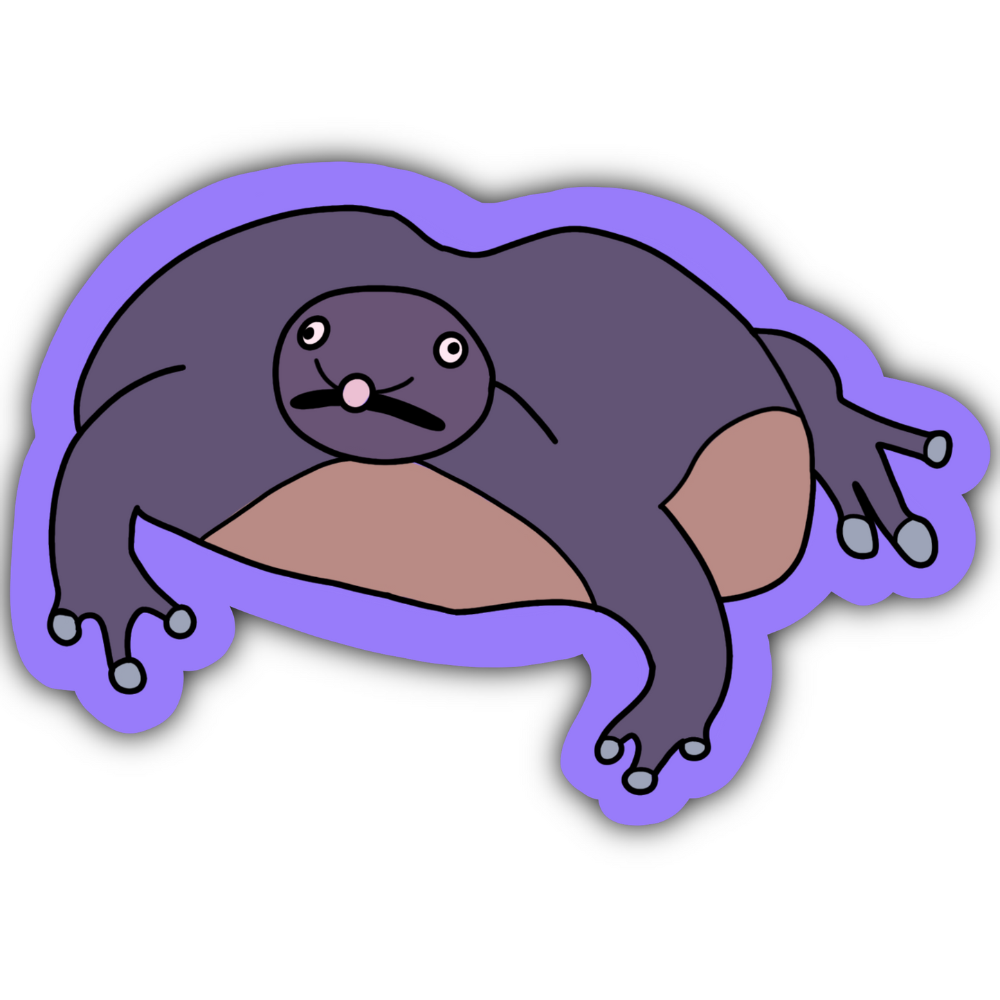 Indian Purple Frog Sticker