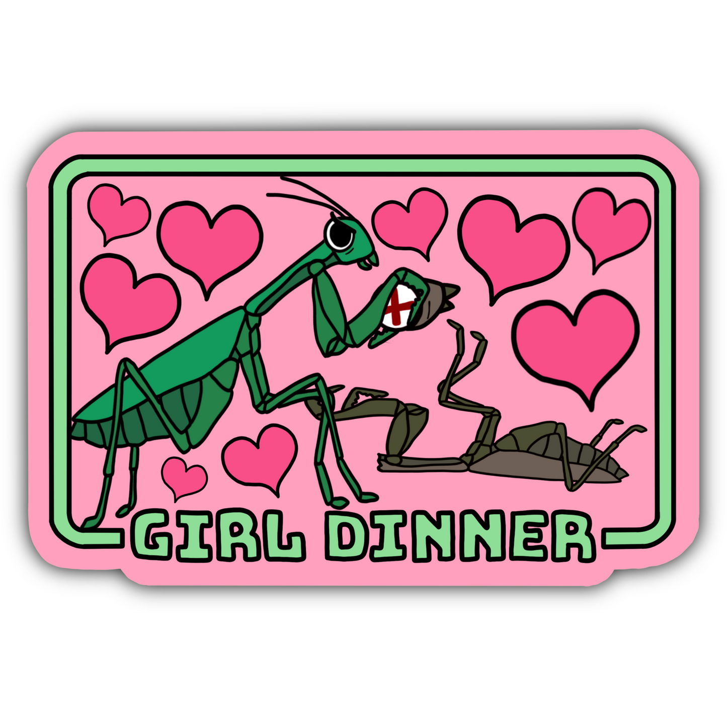 Girl Dinner Sticker
