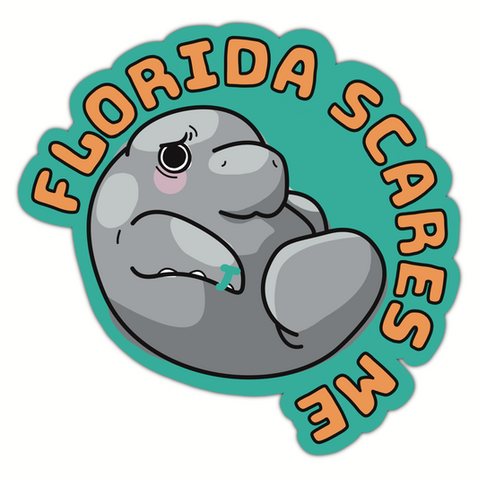 Florida Scares Me Sticker