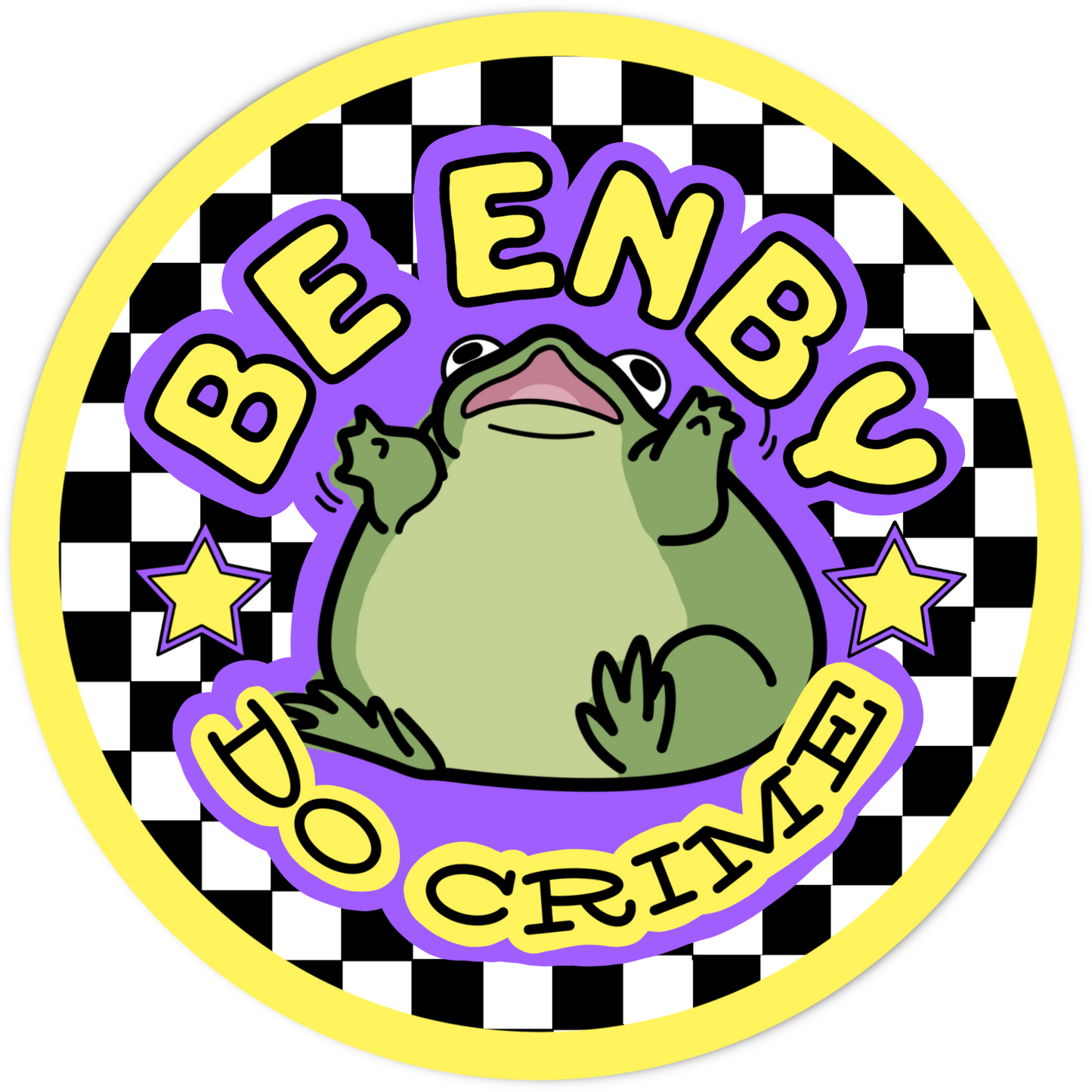Be Enby Do Crime Sticker