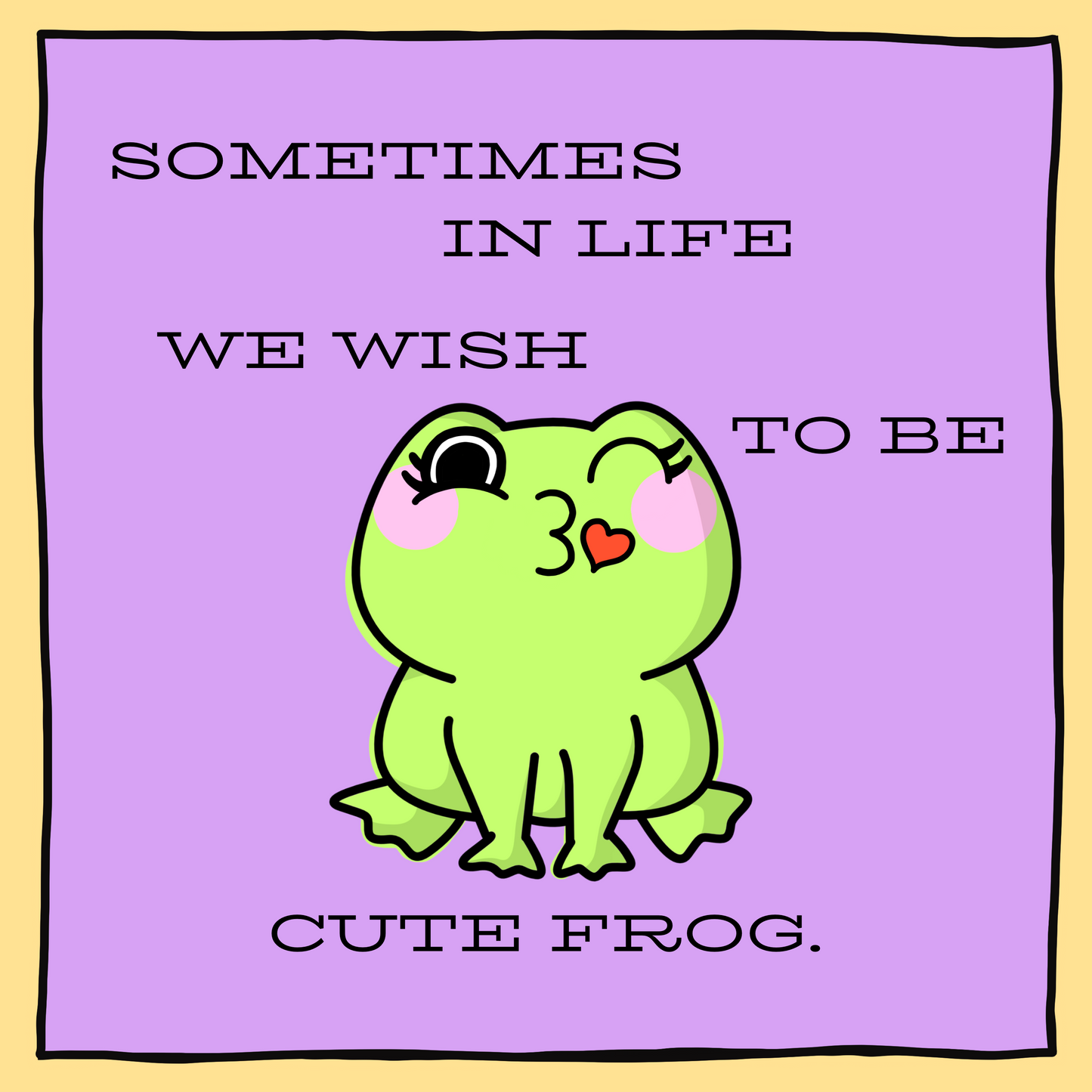 Dare to be Ugly Frog Comic Sticker Pack