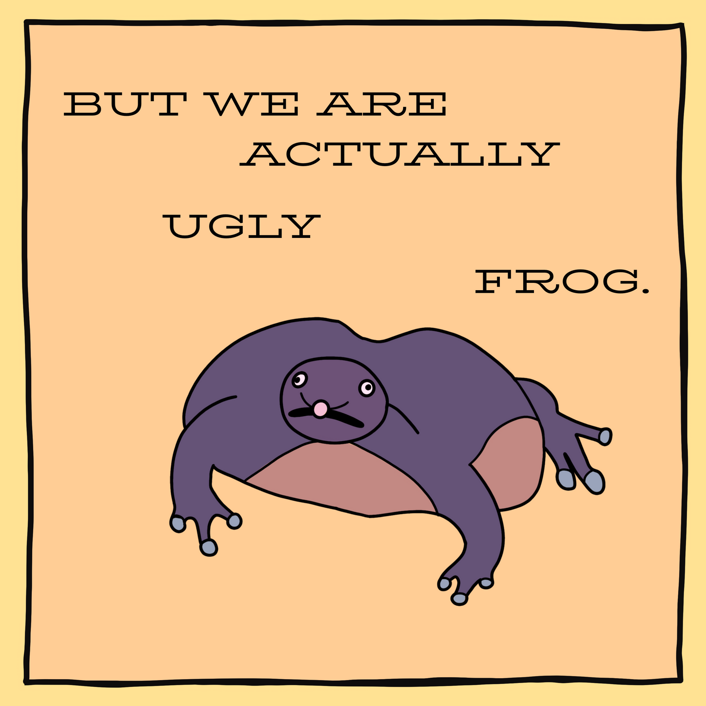 Dare to be Ugly Frog Comic Sticker Pack