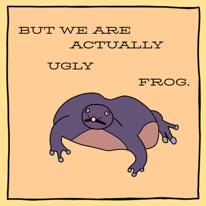 Dare to be Ugly Frog Comic Sticker Pack