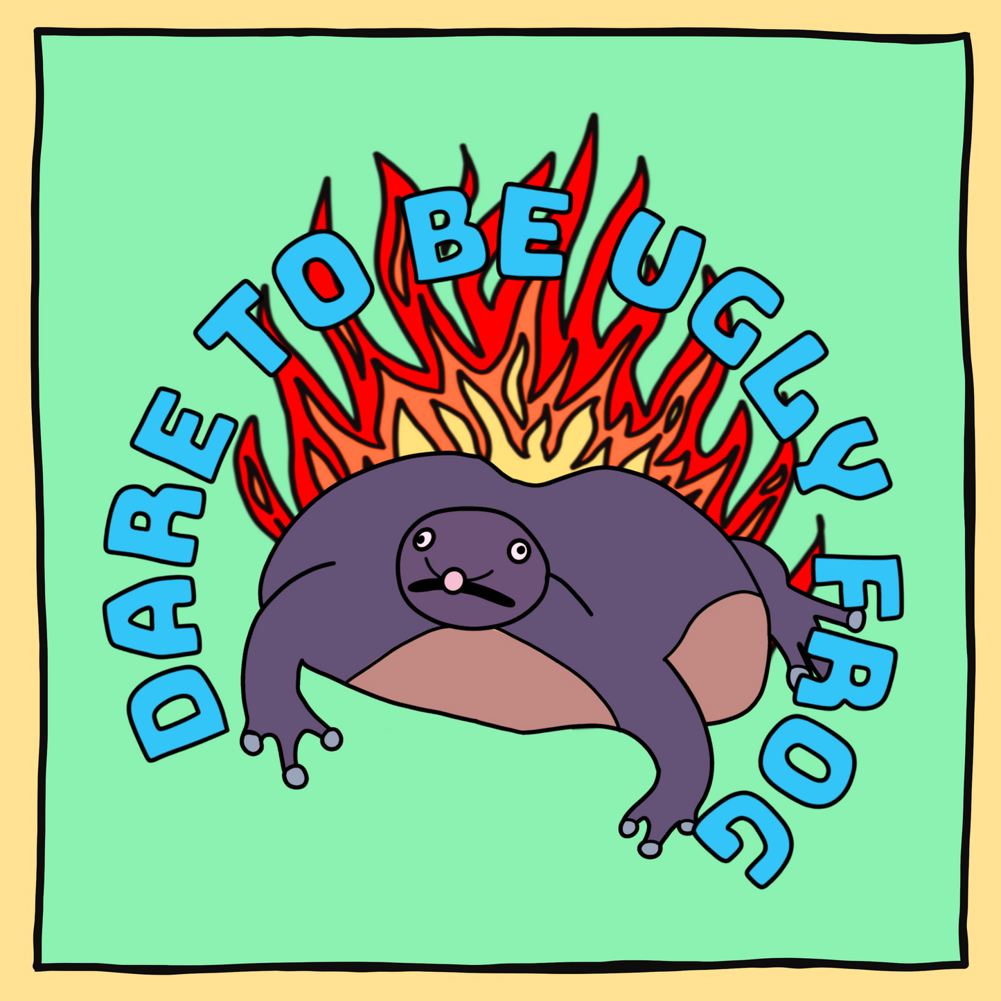Dare to be Ugly Frog Comic Sticker Pack