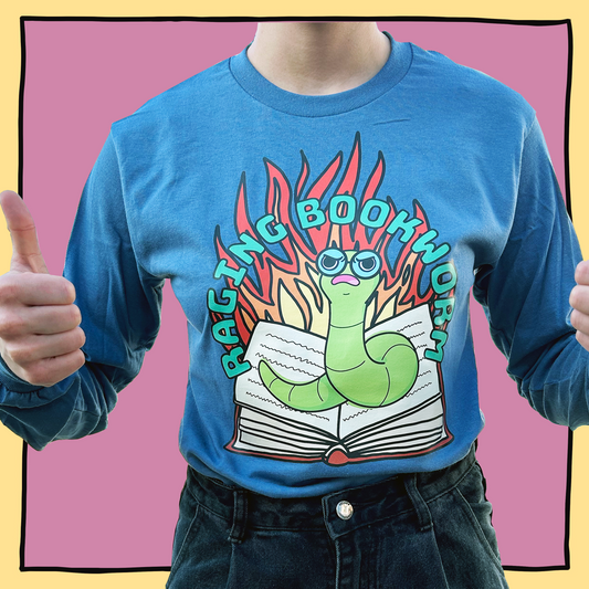 Raging Bookworm Long Sleeve Tshirt