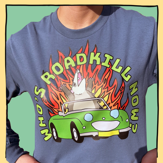 Who's Roadkill Now Possum Long Sleeve Tshirt
